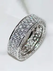 1 PC Luxury Cubic Zirconia Ring For Women For Wedding Engagement Party Jewelry Valentine's Day Gift