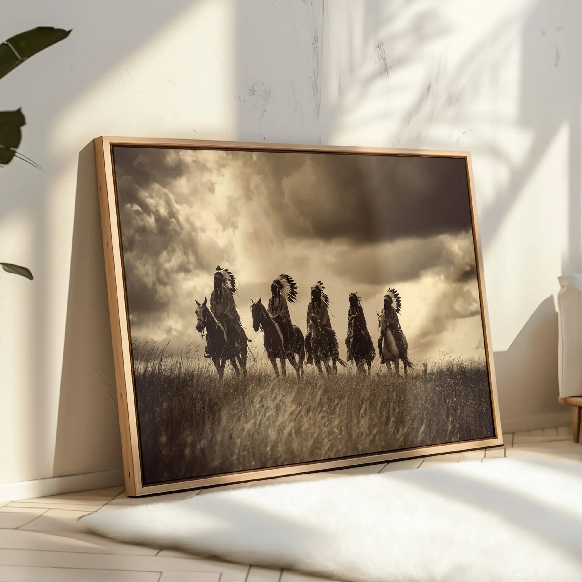 Thunder Across the Plains Poster,  Wall Decor Retro Art Print