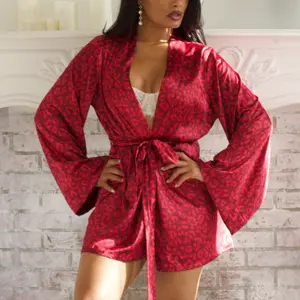 French Kiss Satin Robe