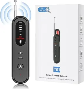 Hidden Camera Detector - 2025 Camera Detector, Hidden Device GPS Detector, Bug Detector, Camera Detector for Hotels, Travel, Office, 5 Levels Sensitivity (Black)