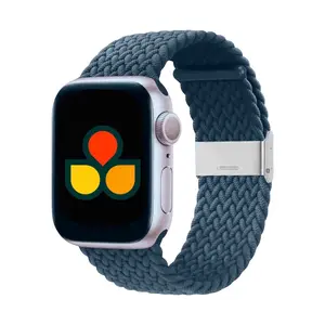 Braided Loop Buckle Watch Band for Apple Watch Durable Comfortable Adjustable Fit Multiple Colors