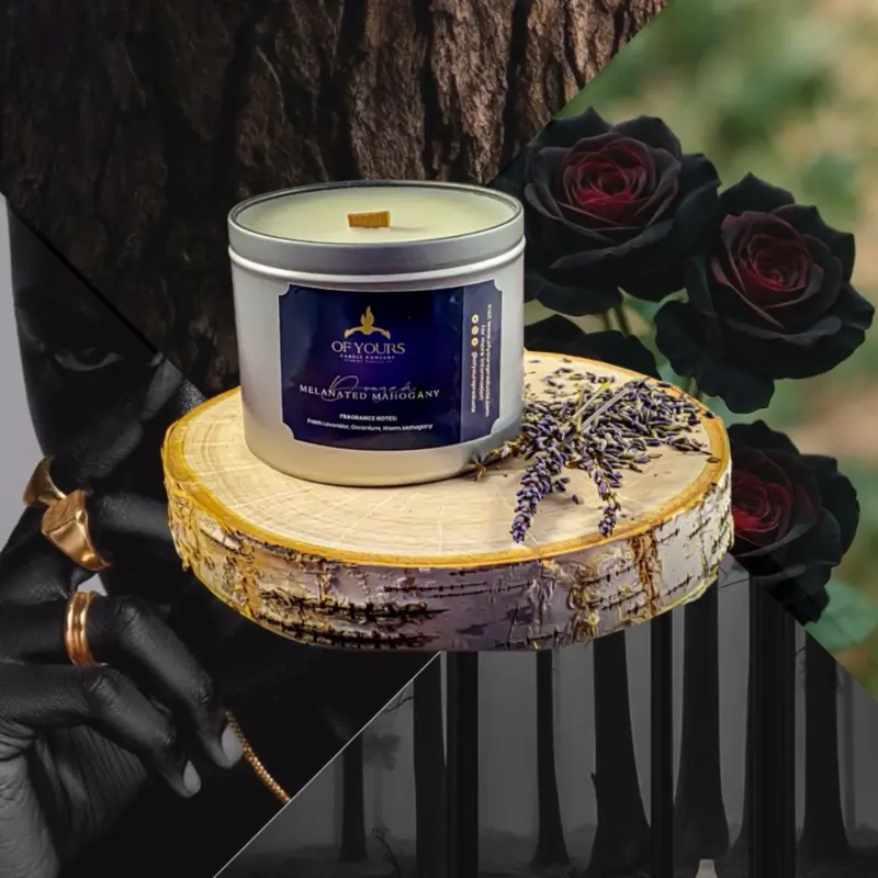 Of Yours Melanated Mahogany scented candle [inspired x Donyeá]