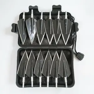 Archery Hunting Broadheads Screw-in Cutting Blade Arrow Tips for Recurve Bow and Compound Bow Crossbow-Compatible（12pcs）