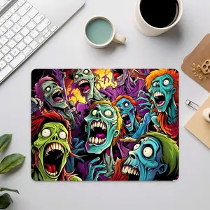 Zombie Land at the Desk Mat, Mouse Pad, Desk Accessory, Office Decor, Gaming Mat, Zombie Lover Gift Mouse Pad