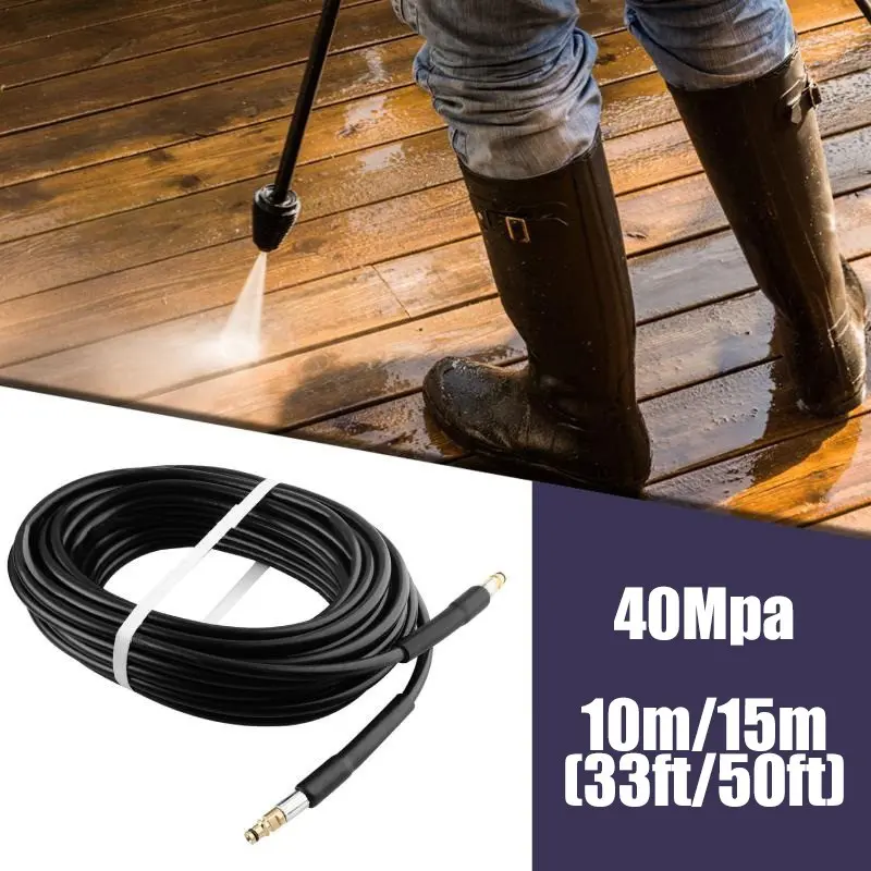 50ft Extension Hose Replacement for Karcher K2-K7 Series, High Pressure Washer Car Cleaning Pipe, 10m/15m, 40mpa 5800psi