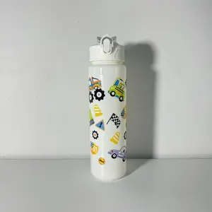 750ML Large Capacity Straw Cup, Sports Water Bottle, Student Plastic Cup, Macaron Color, Heat Resistant, Outdoor Drinking Mug