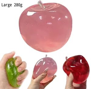 Soft apple plush toys, green apple gummies, stress-relieving green fruit toys, squeezable fruit toys, and slow-release stress balls with leaves—suitable for all ages, promoting hand-eye coordination and sensory play