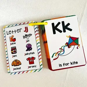 Abc Alphabet Flashcards for Kids, 26 Letter Reading Cards, English Language Pocket Card Set, Educational Toy Gift for Children, Vocabulary Flashcards