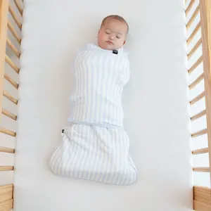 Sleep Bag Swaddler in Small Mist Stripe 1.0