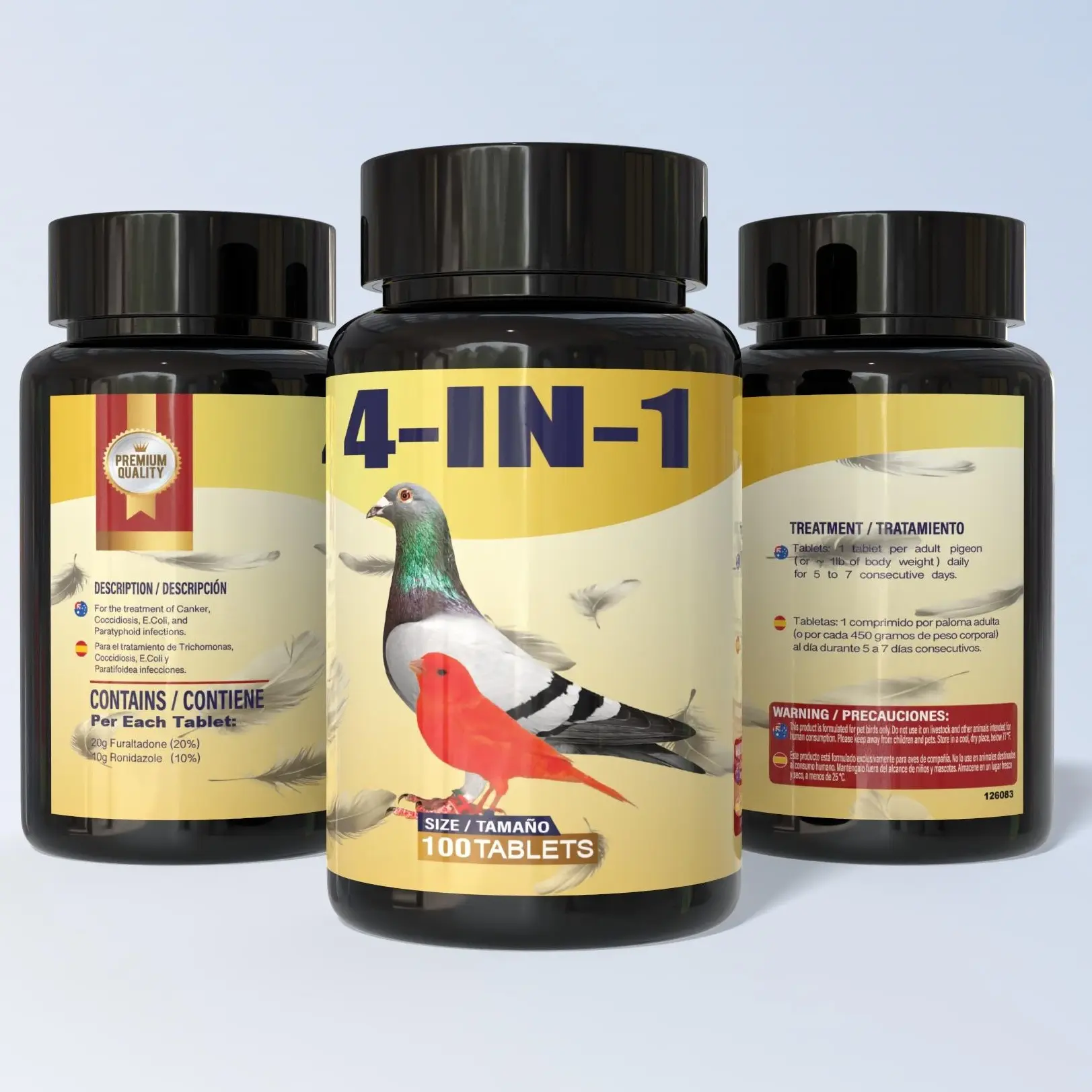 4 in 1 Pigeon and Birds 100 Tablets