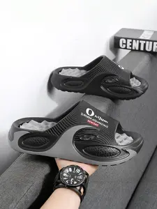 Men's Summer Massage Slippers Slide, Eva Lightweight Non-Slip Breathable, Couple Matching, Suitable for Home and Outdoor Beach Sandals, Indoor Slippers