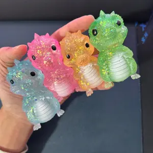 Shiny Crystal Dinosaur Stress Relief Toy, Soft Slow-Return, Portable Travel Fidget, Ideal Gift for All Ages, Autism Friendly, Holiday Gifts