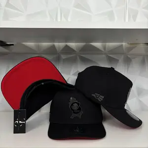 Exclusive Nayarit México estado SnapBack Hat-Black/Red Visor Cotton Cap