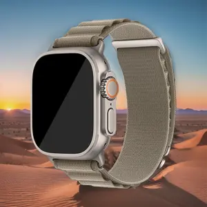 High Mountain Nylon Watch Band for Apple Watch Series 11/10/9/8/7/se/6/5/4, Unisex Sport Strap for Iwatch Ultra 49mm-40mm Smart Watch Straps