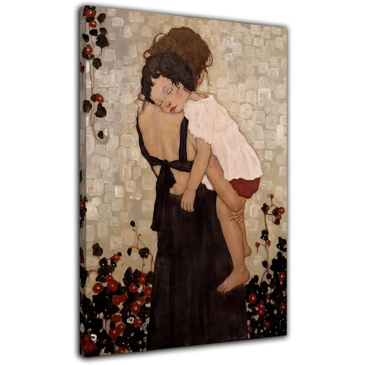 Gustav Klimt Mother Holding Child Poster Wall Art Picture Print Canvas Painting Decor Photo Room Decoration Ornaments Artistic