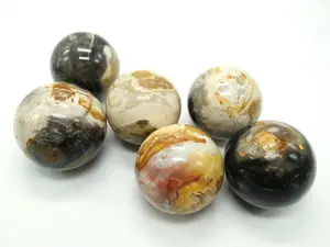 Feather Agate Sphere – 50 mm – Stone of Peace, Protection & Transformation