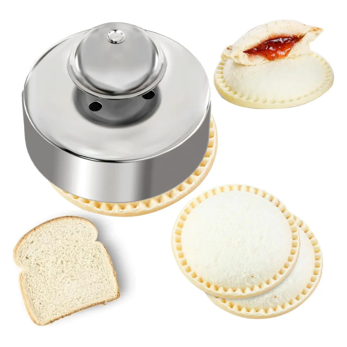 Sandwich Cutter & Sealer, PBJ Sandwich Maker for Kids, Lunch Prep Tool