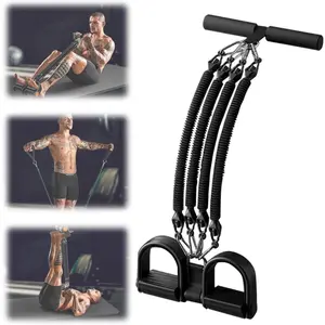 Pedal Type Tensioner Home Multifunctional Tension Device For Men'S Fitness Back Abdomen And Abdominal Muscle Training Pull Durable Elastic Bands Workout Band