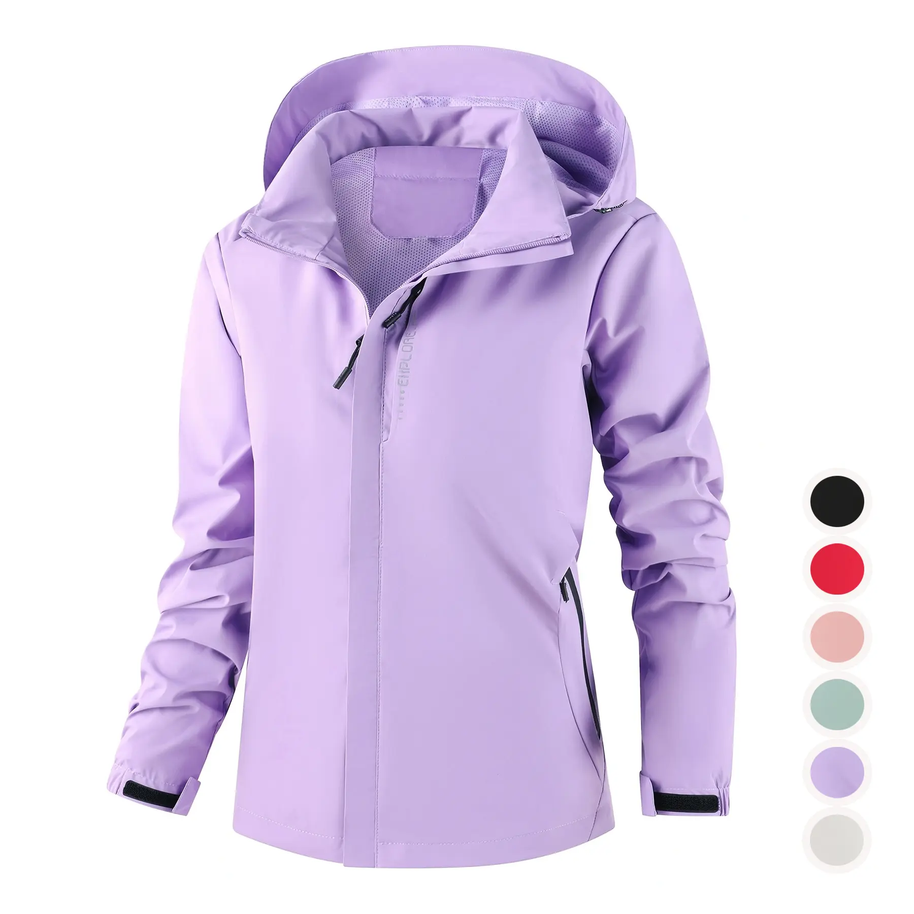 Women’s Hooded Hardshell Jacket | Windproof & Waterproof Spring/Autumn Outdoor Hiking Jacket, perfect for commuting and outings