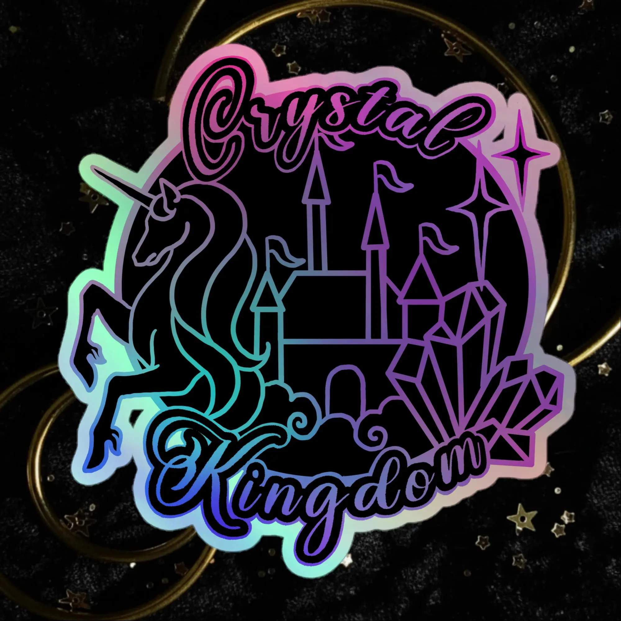 Crystal Kingdom V2 Holographic stickers