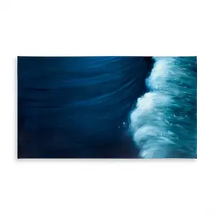 Begin Home Decor C1TCLRGEZE5Y28 58 x 102 in. Wave Coastal Tablecloth - Indoor & Outdoor Home Decor