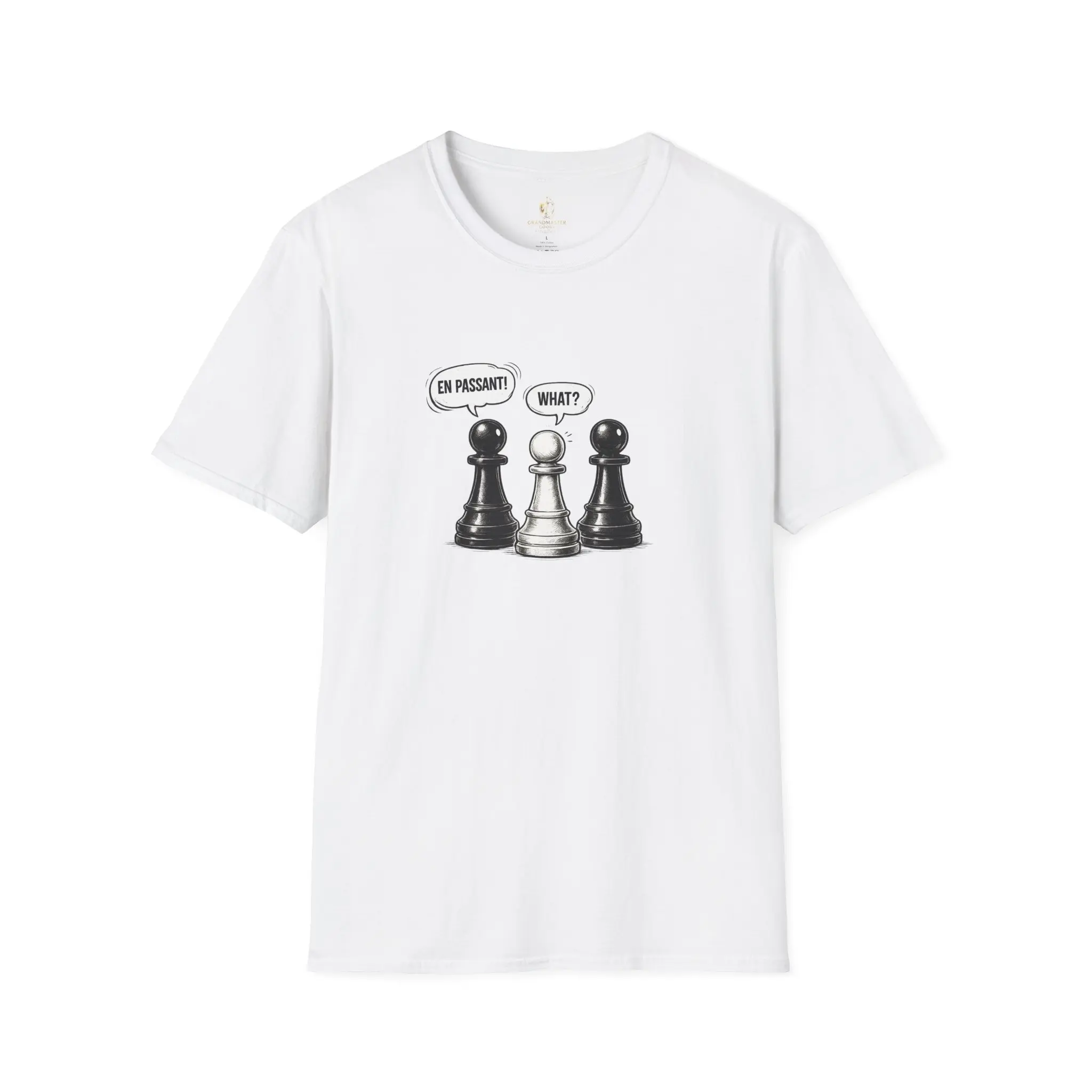 Funny En Passant Chess Shirt | “What?” Pawn Meme T-Shirt | Chess Humor Tee | Funny Chess Player Gift | Chess Meme Graphic Shirt
