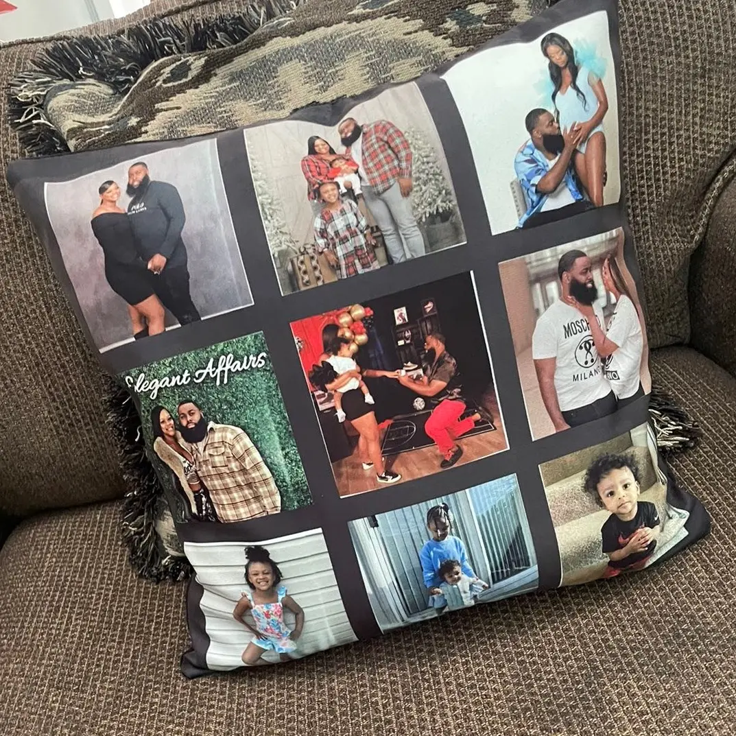 9 picture Memory  Pillow