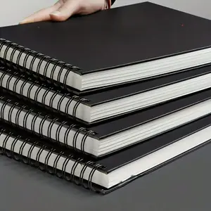 4pcs Premium Artistic Sketchbook Set, High-Quality Acid-Free Watercolor Paper, Top Spiral Bound, 30 Sheets Each, Ideal for Artists and Students