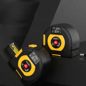 Three-In-One Infrared Laser Tape Measure, Combines Laser Measurement, Digital Ruler, Traditional Ruler, Precision Efficient Tool, Measuring Ruler