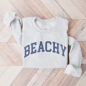 Beach Sweatshirt - Beachy Summer Pullover, Women's Sweatshirt, Gift for Beach Lover, Beach Vacation Sweatshirt, Gift For Girl