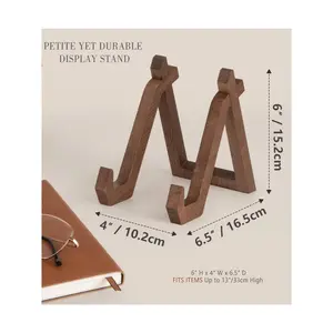 Handmade Cookbook Stand, Rustic Farmouse Wooden Recipe Book Holder, Cook Book Stand For Kitchen Counter, Multifunctional Display Stand, Kitchen Counter Decor, IPAD Phone Holder, Book Storage - Brown