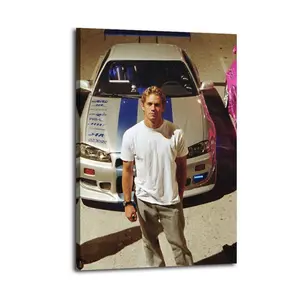 Paul Walker Art Painting Decorative Classic Poster Art Wall Art Oil Painting Art Canvas Poster Decorative Painting Porch Living Room Art Decoration