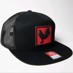 3D PVC Patch 7Panel Richardson Trucker Flatbill Snapback Hat 2