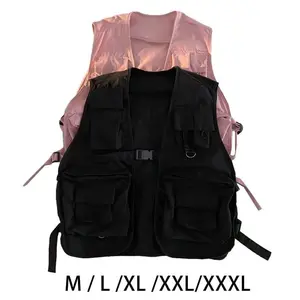 Utility Vest for Men Women, Cargo Vest, Breathable Front Buckle Casual Waistcoat Outerwear for Outdoor Sports Climbing