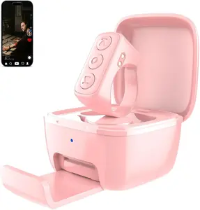 TikTok Scrolling Ring Plus Version Remote Control for TikTok YouTube Shorts Instagram Reels Bluetooth Page Turner for iPad Kindle App iPhone Android Pink