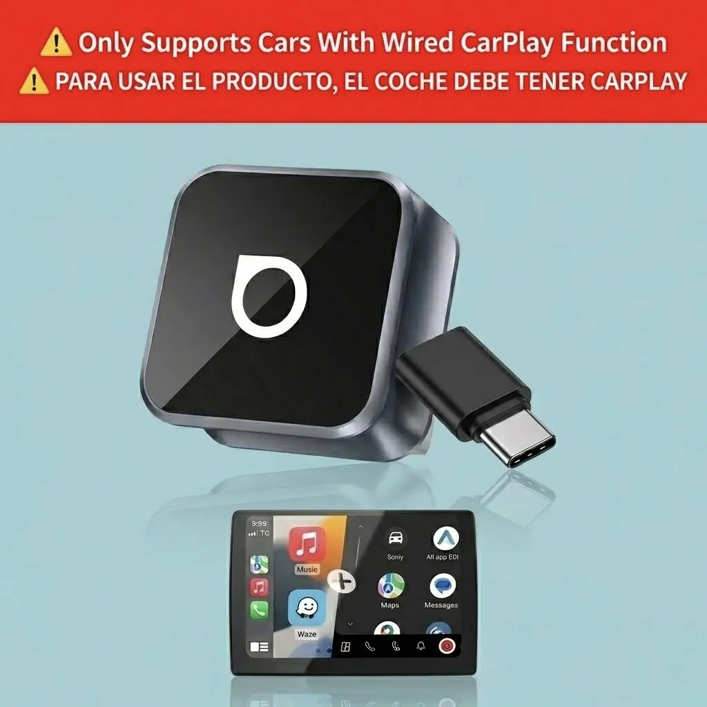 OTTOCAST 2026 Cube Upgrade Fast Wireless CarPlay Adapter, 2in1 Wireless CarPlay & Android Auto Adapter, Wireless CarPlay and YouTube Adapter, Dual-Band 2.4G+5G for Cars After 2016