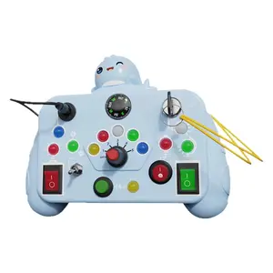 Enlightenment Busy Cross-Border Intelligent Children's Shuttle Game Machine Benefits Fun Cognitive Toys Montessori Machine Early Education Exploration Suitable for Boys and Girls Improve Hands-On Ability Sensory Toys