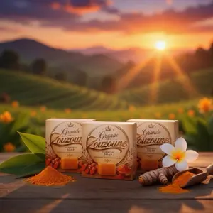 Grande Zouzoune Tumeric Soap 3pcs - Natural Skincare for Radiant Skin ,remove dark spot Facial