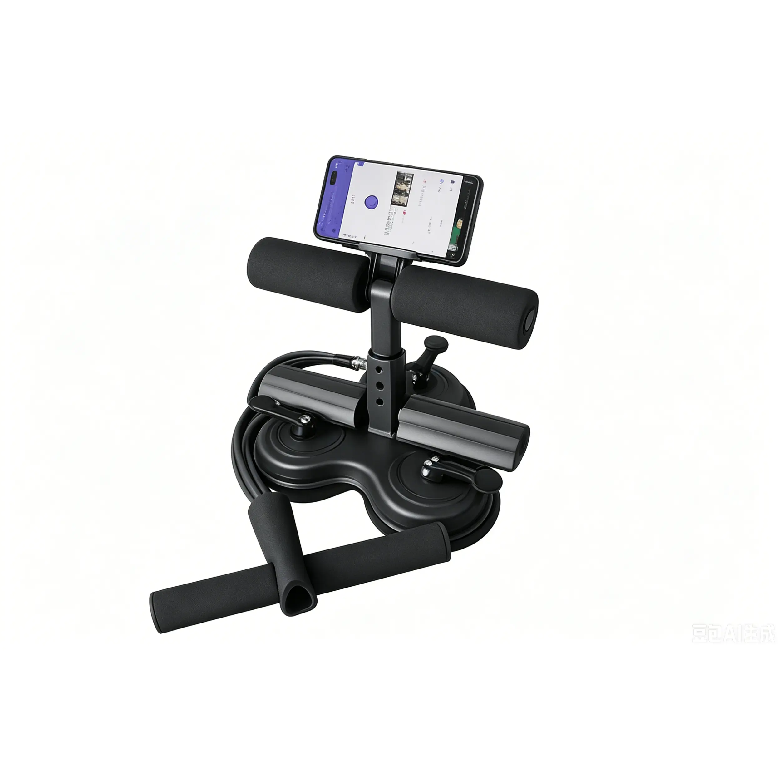 3 Suction Cups + 6‑Tube + PhoneHolder / Black