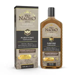 Tio Nacho Shampoo, Purifying with Royal Jelly, Single Pack, Infused with Botanical Stem Cells for Intense Hair and Scalp Purification + Detoxifying Balance, 14 Fluid Ounces, 1 Pack