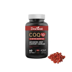 Coenzyme Q10 Dietary Supplement, Vitamin C+B7 Complex, Supports Healthy Joint Mobility & Energy, 60 Softgels
