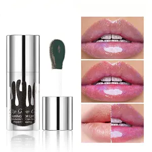 6-Color Shimmer Temperature-Sensitive Color Changing Lip Oil Set, Moisturizing Plumping Waterproof Long-Wear Lip Gloss with Fine Pearl Glitter
