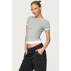 Julietta Contrast Layered T Shirt