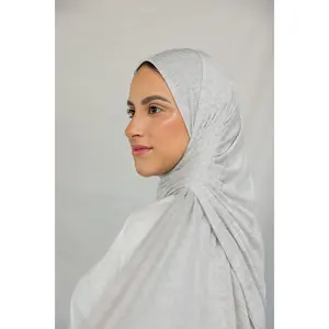VELA Marble Grey Jersey Lite Hijab