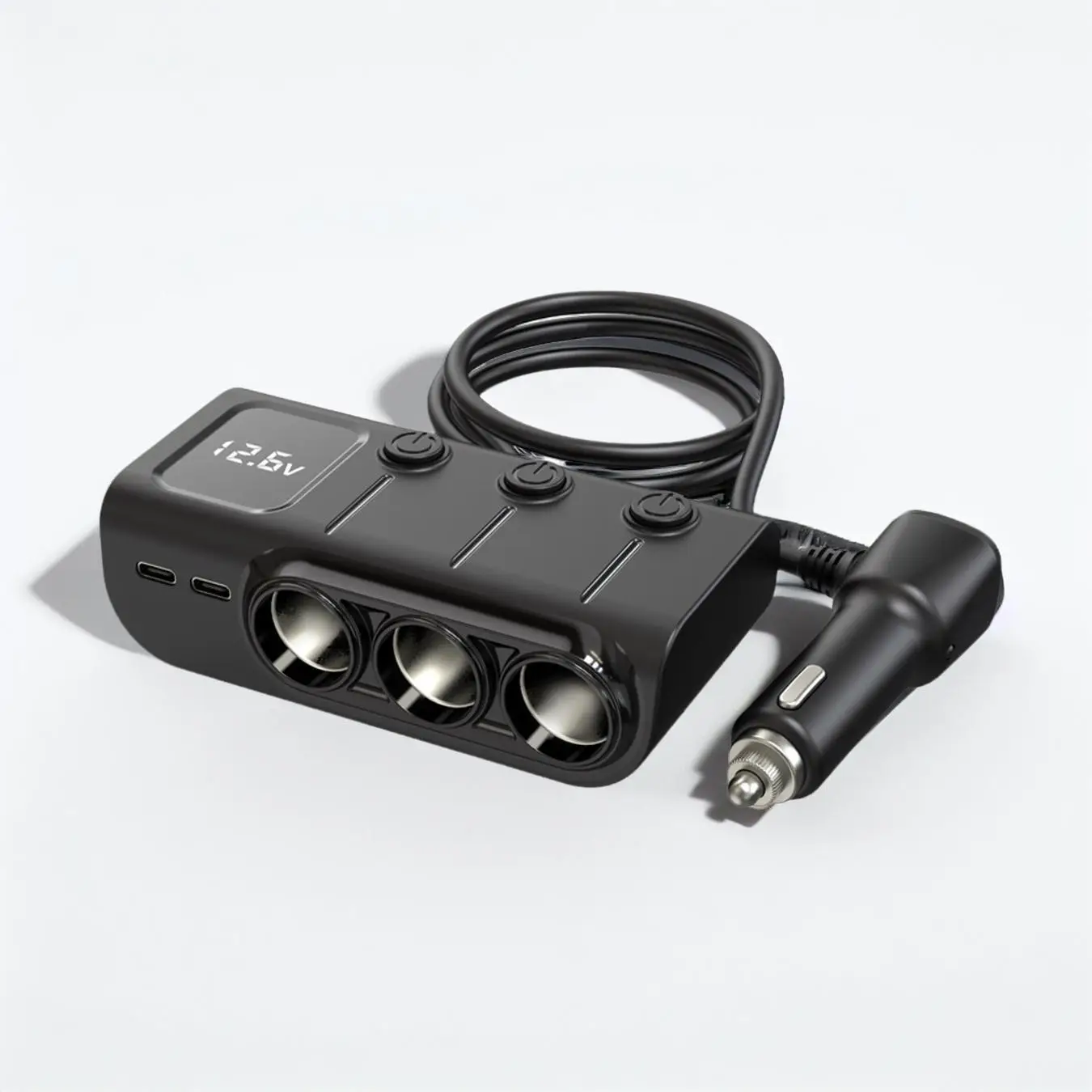 Multifunctional Portable Charger, Car Charger for Summer, Multiport Mobile Phone Charging Car Chargers With Digital Display, Portable Charger for Car,