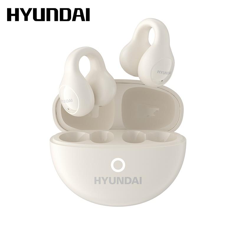 HYUNDAI LP25 Clip On Ear Wireless Headphones, Audio Wireless Earbuds Built-in Microphone for Music & Phone Call,Bluetooth Flash 5.4 Rejects Delays, Waterproof & Dustproof Comfortable for Sports & Workouts