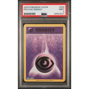 2023 POKEMON BLASTOISE & SUICUNE ex DECK PSYCHIC ENERGY #34 PSA 9