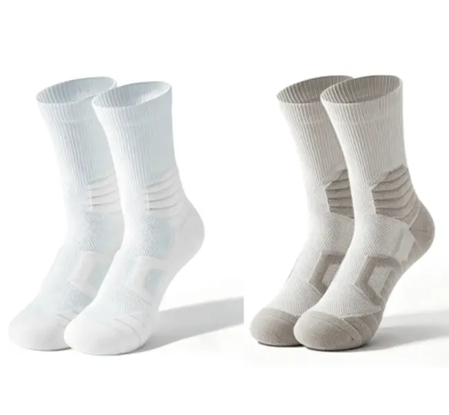 【Back to school】Mid Calf Sports Socks for Men Women,Non Slip Sweat Wicking Design,Stretchy Cuff to Relieve Foot Pressure,Great for Running,Basketball,Cycling,Hiking,Fitness Training
