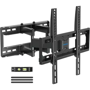 MOUNTUP 26"-65" UL Listed Full Motion TV Wall Mount, Fit 16" Wood Stud, Dual Swivel Articulating Arm Max VESA 400x400mm up to 88 LBS, MU0010-B