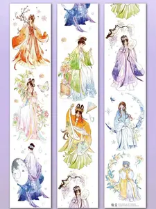 Traditional theme 22 loops studio original design journaling PET stickers tape rolls